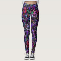 Rainbow Zebra Leggings