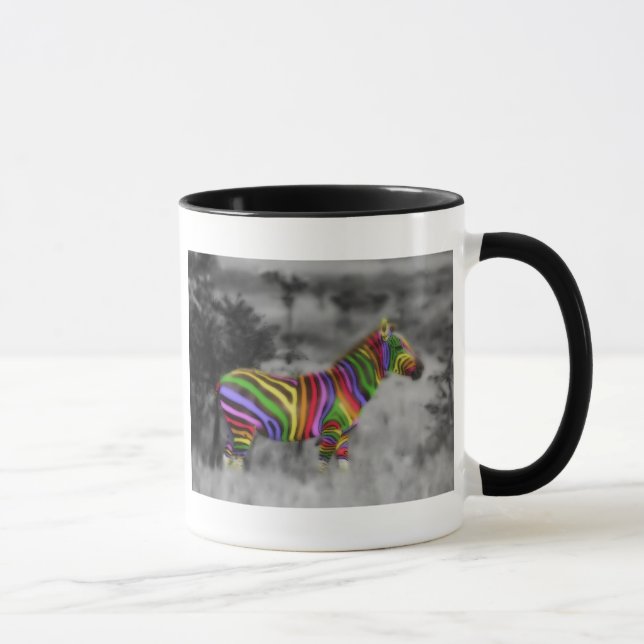 Rainbow Zebra Mug (Right)