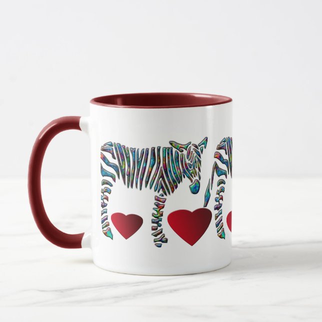 Rainbow Zebra Mug (Left)