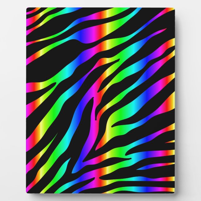 rainbow zebra plaque (Front)