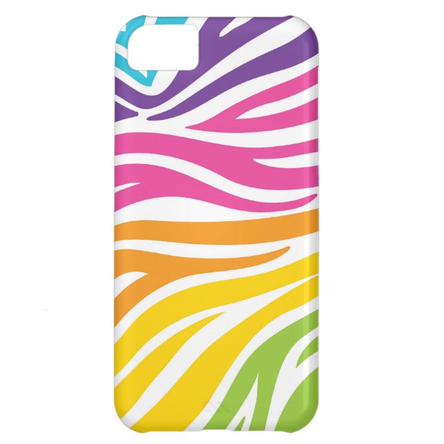 Rainbow Zebra Print Case-Mate iPhone Case (Back)