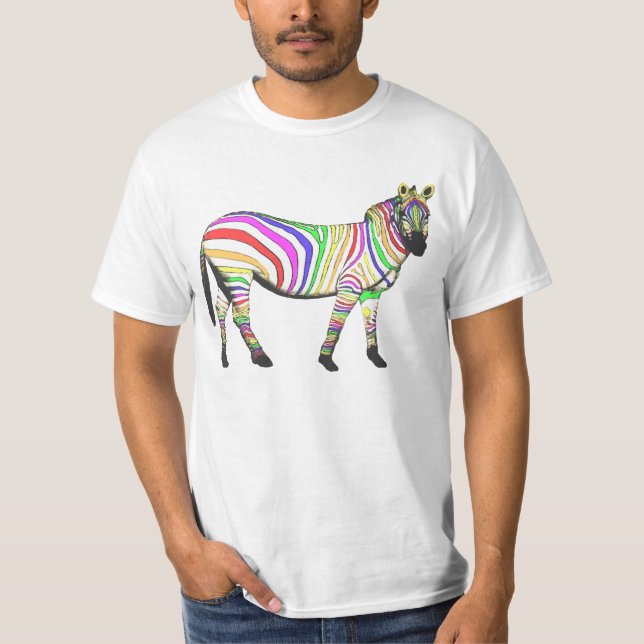 Rainbow Zebra T-Shirt (Front)