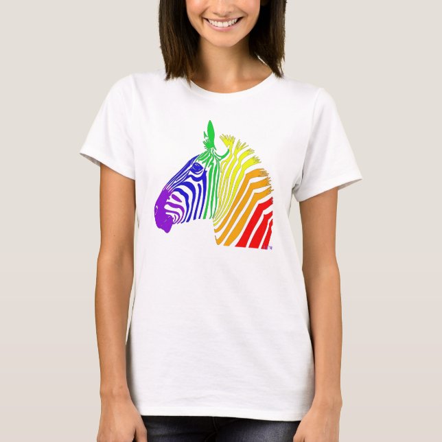 Rainbow Zebra T-Shirt (Front)
