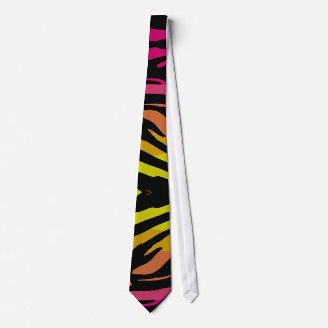 Rainbow Zebra Tie (Front)
