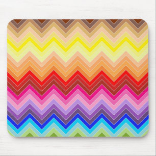 Rainbow Zig Zag Mouse Pad