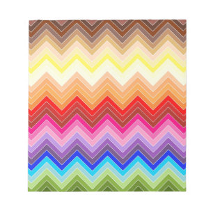Rainbow Zig Zag Notepad