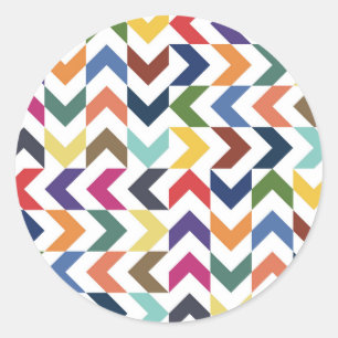 Rainbow Zig Zag Sticker