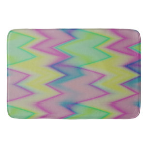 Rainbow Zigzags Bath Mat