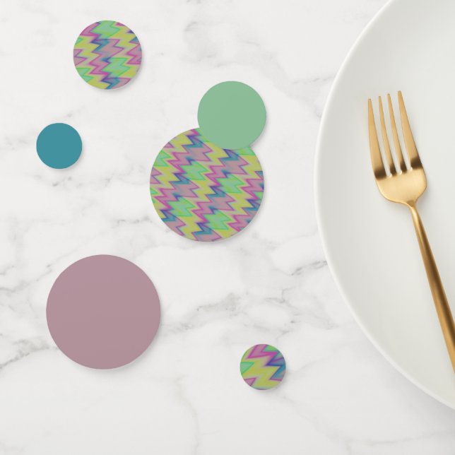 Rainbow Zigzags     Confetti (Group)