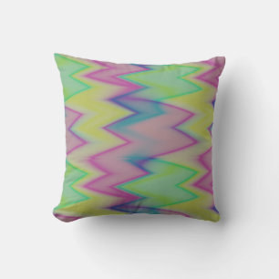 Rainbow Zigzags Cushion