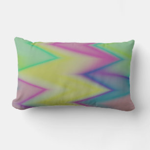 Rainbow Zigzags   Lumbar Cushion