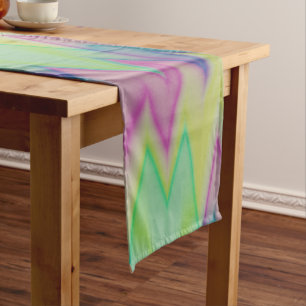 Rainbow Zigzags Short Table Runner