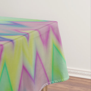 Rainbow Zigzags Tablecloth