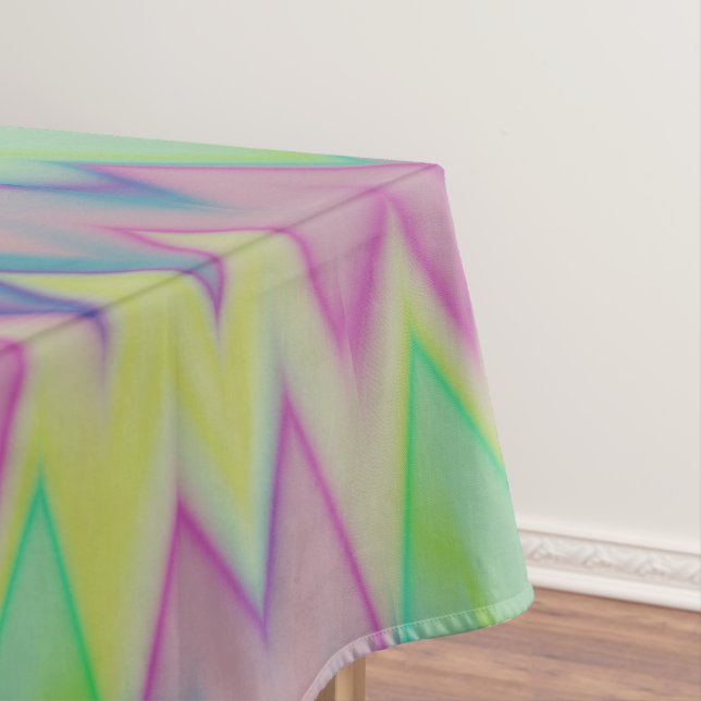 Rainbow Zigzags     Tablecloth (In Situ)