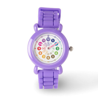 rainbowatch Lernuhr Schulkinder mit Würfel-Design Watch