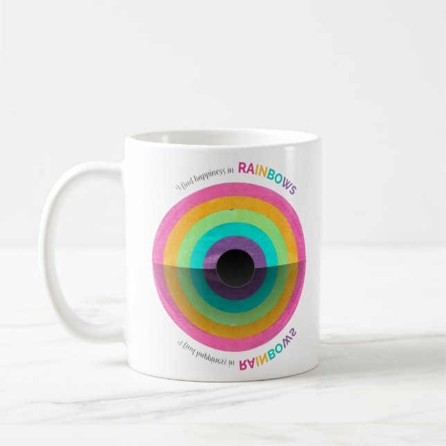 Rainbowcore Aesthetic Coffee Mug (Left)