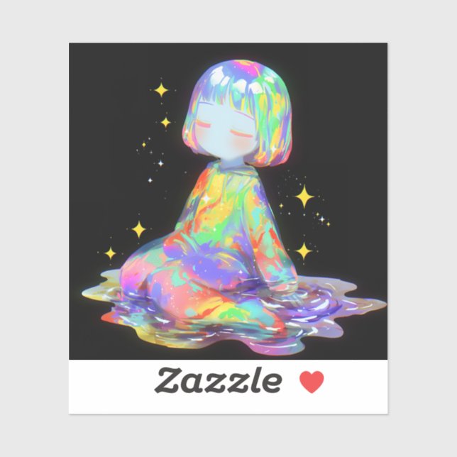 Rainbowcore Sleepy Chibi Drip Dream (Sheet)