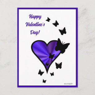 Rainbowheart and Butterfly Postcard