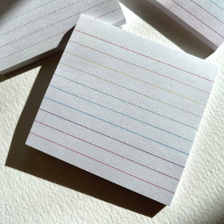 RainbowRule Lined Post-It Notes