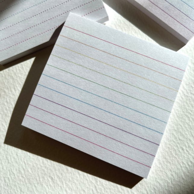 RainbowRule Lined Post-It Notes (RainbowRule lined notes from Joy Design.)