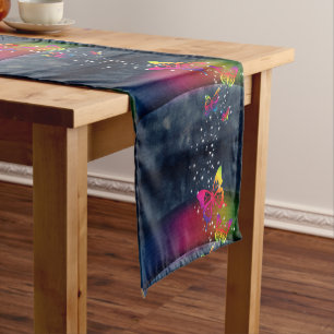 Rainbows and Butterflies Short Table Runner