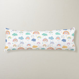 Rainbows and Clouds  Body Cushion