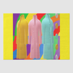 RAINBOWS AND COATS FASHION DESIGN TISSUE PAPER