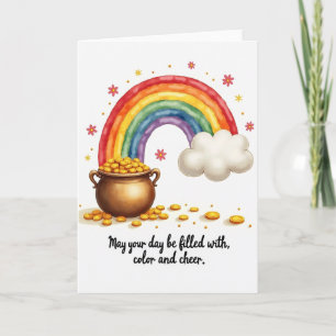 Rainbows And Gold Greeting Card