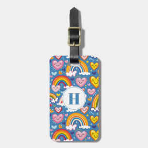 Rainbows and Hearts Luggage Tag