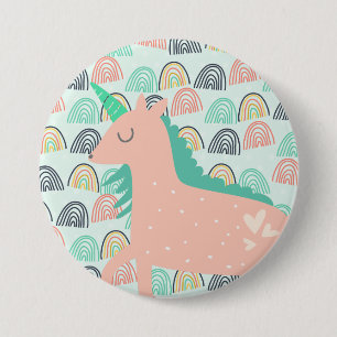 Rainbows and Unicorns 7.5 Cm Round Badge