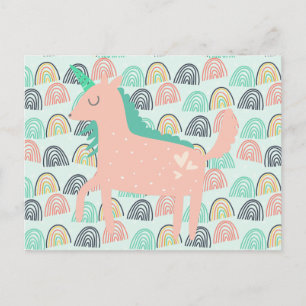 Rainbows and Unicorns Postcard