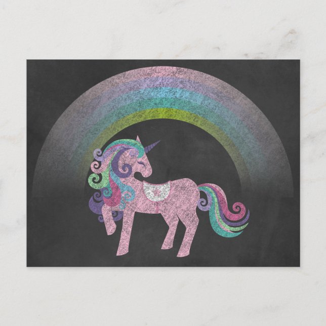 Rainbows and Unicorns postcard (Front)