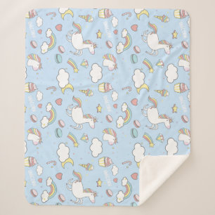 Rainbows and Unicorns Sherpa Blanket