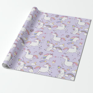 Rainbows and Unicorns Wrapping Paper