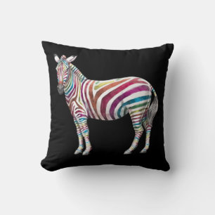 Rainbows and Zebras Cushion