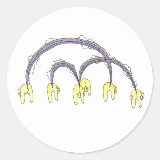 Rainbows Classic Round Sticker