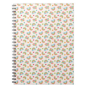 Rainbows & Clouds Pattern Notebook