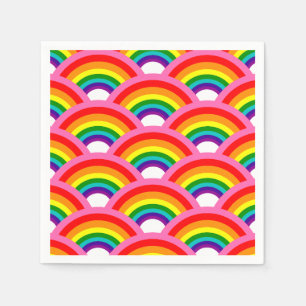 Rainbows Forever Pattern Napkin