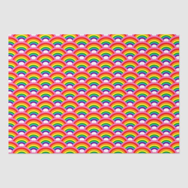 Rainbows Forever Pattern Tissue Paper (Front)