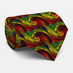 Rainbows & Honey Rainbow Fractal Art Tie