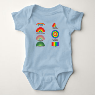 Rainbows in Hawaiian Baby Bodysuit