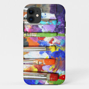 Rainbows In Progress Paint Brush Photography iPhone 11 Case
