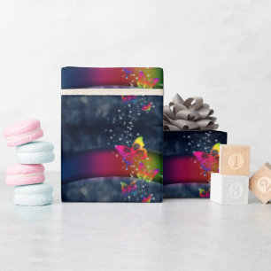 Rainbows n Butterflies Wrapping Paper