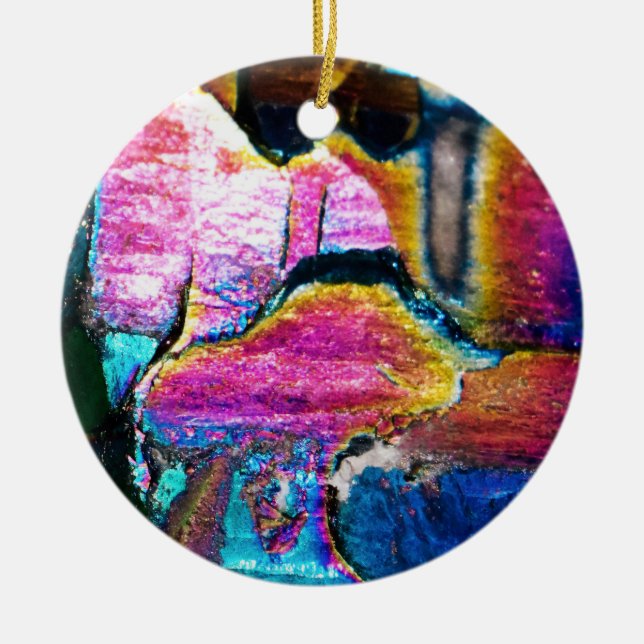 Rainbows of Stone  Ceramic Ornament (Front)