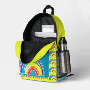 Rainbows on a Well Made Printed Backpack