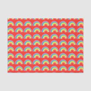 Rainbows on Red Tissue Paper