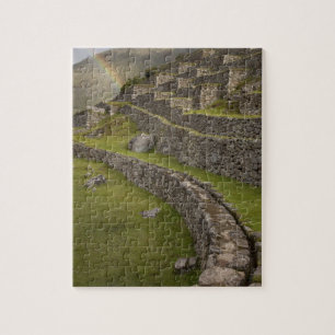 Rainbows over the agricultural terraces, Machu Jigsaw Puzzle