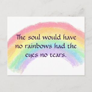Rainbows & Tears Postcard