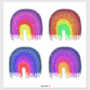 Rainbows With Beads and Stitches Set