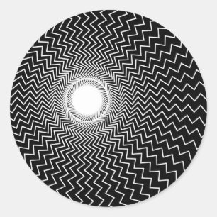 Rainbowtruth Live Hallucinations Optical Illusion Classic Round Sticker
